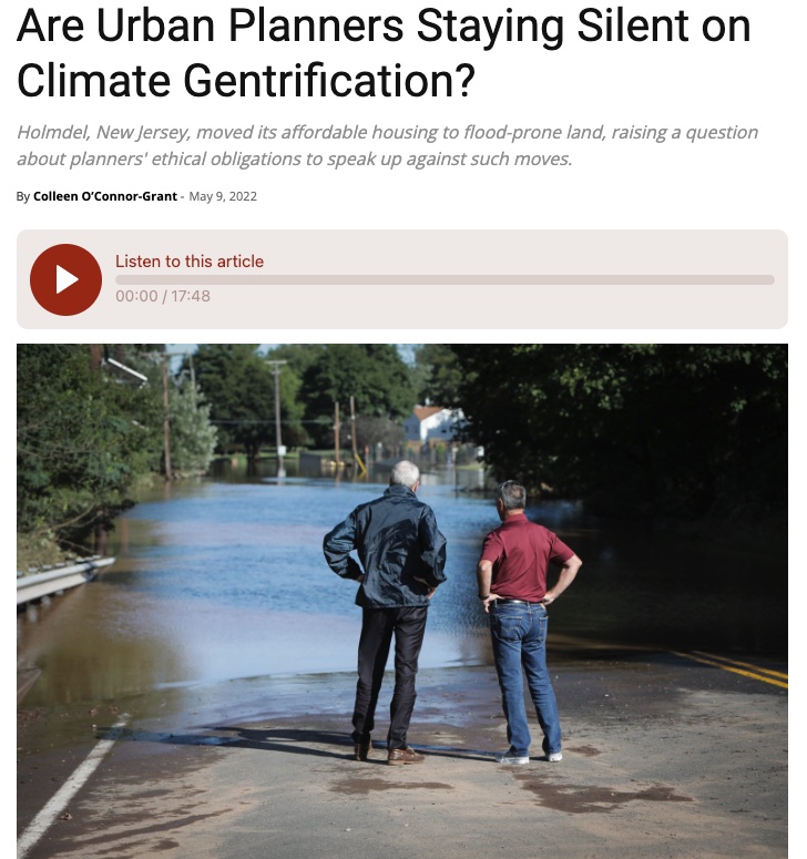 Are Urban Planners Staying Silent on Climate Gentrification?