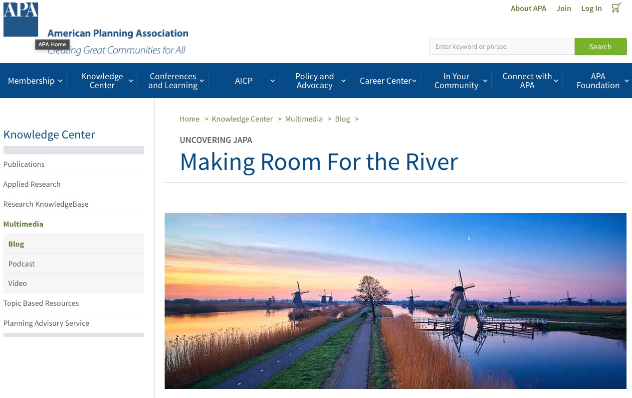 Making Room for the River
