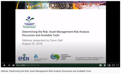 Webinar: Determining the Risk: Asset Management Risk Analysis Discussion and Available Tools