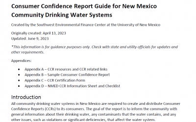 CCR Guide for New Mexico Water Systems