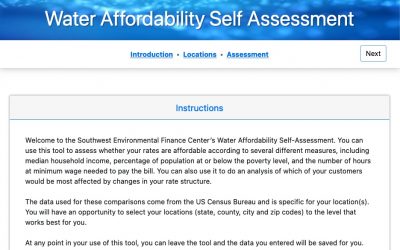 WASA – Water Affordability Self Assessment
