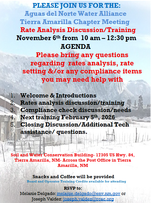 Meeting Flyer IMage - Tierra Amarilla