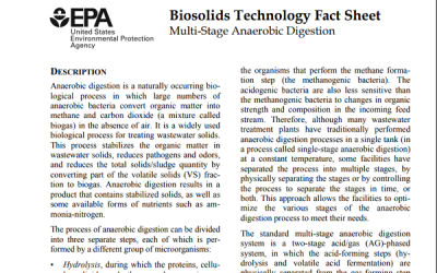 Biosolids Technology Fact Sheet: Multi-Stage Anaerobic Digestion