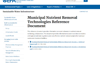Municipal Nutrient Removal Technologies Reference Document