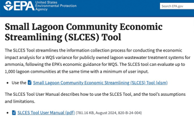 Small Lagoon Communities Economic Streamlining Tool