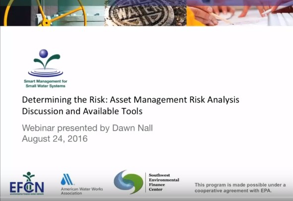 WEBINAR | Determining the Risk: Asset Management Risk Analysis Discussion and Available Tools