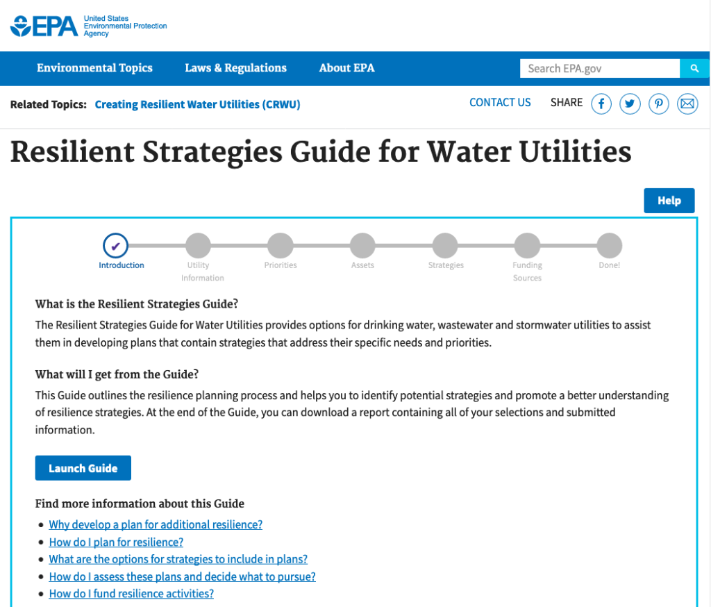 Resilient Strategies Guide for Water Utilities