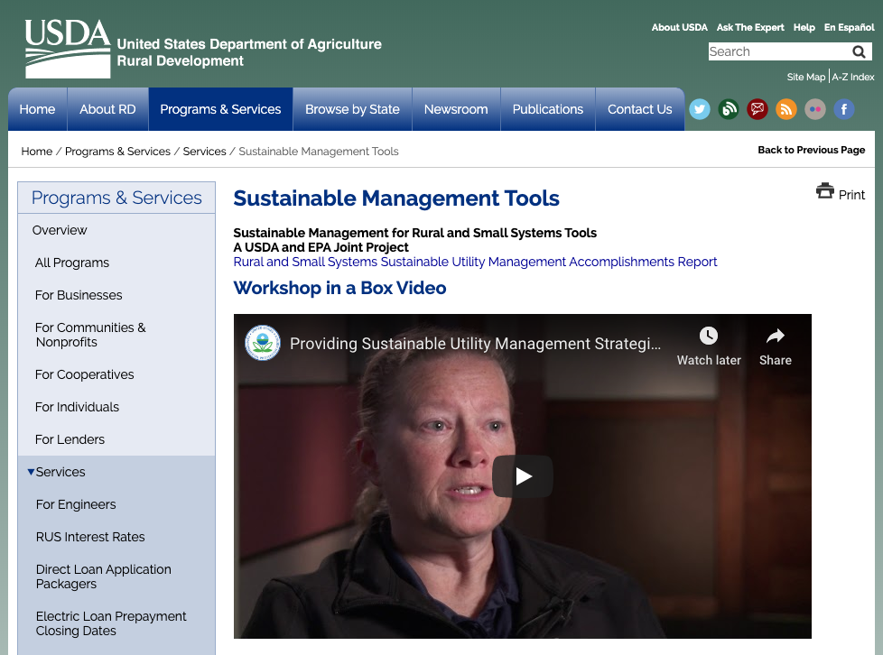 Sustainable Management Tools