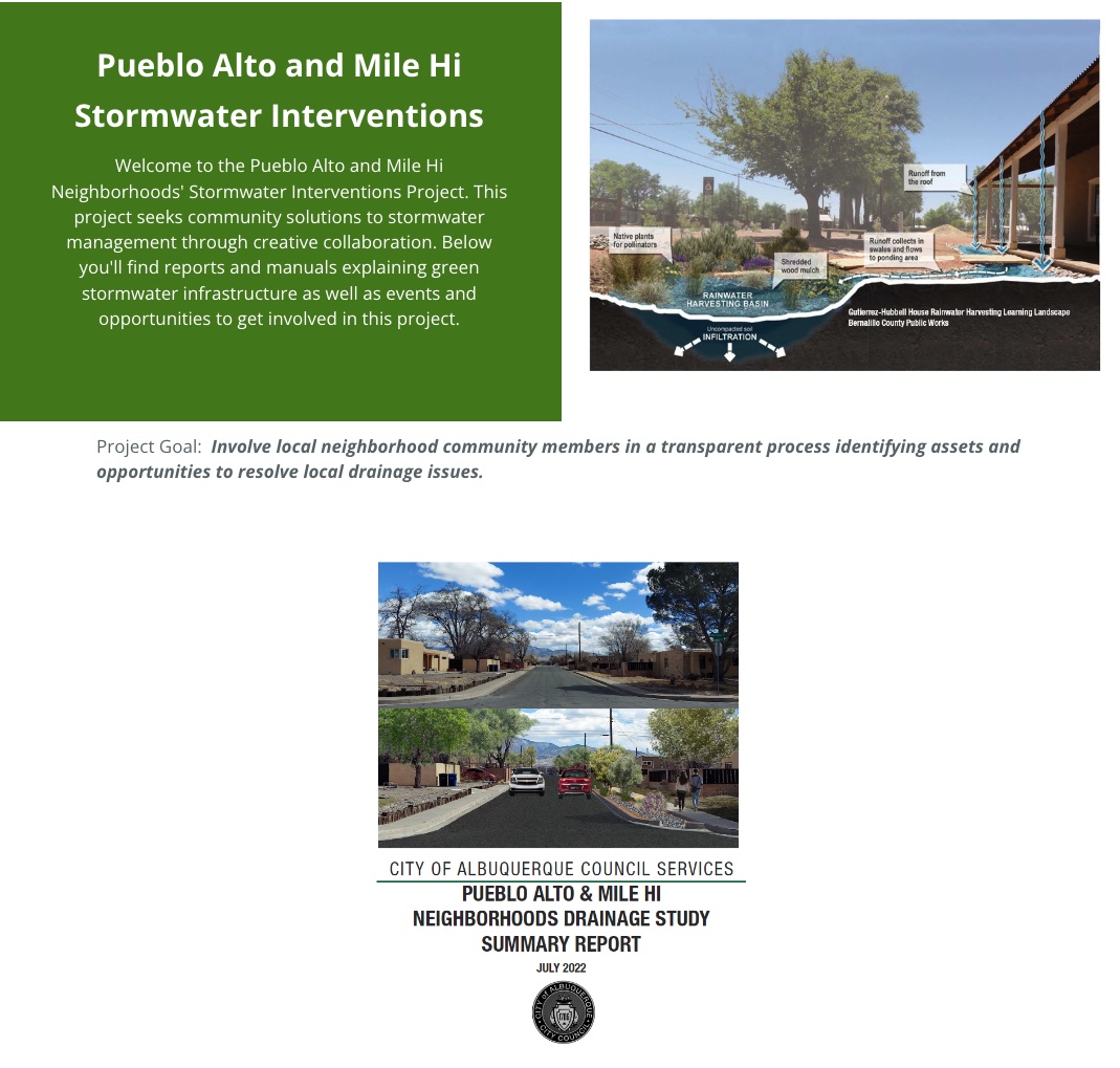 Pueblo Alto and Mile Hi Stormwater Interventions