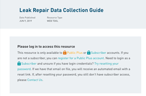 Leak Repair Data Collection Guide